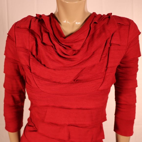 MAX STUDIO Red Dress Size Small - Picture 2 of 6